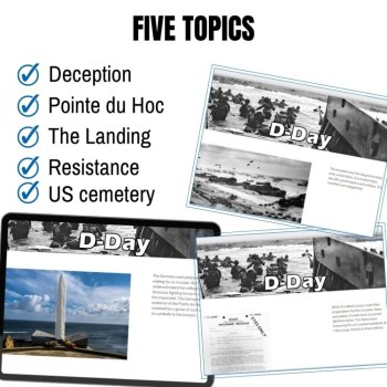 D Day WW2 digital escape game high school US history world war 2 escape room, image 3