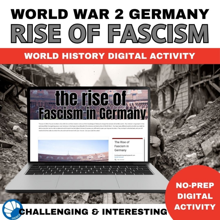 Rise of Hitler Fascism High School causes of world war 2 activity social studies