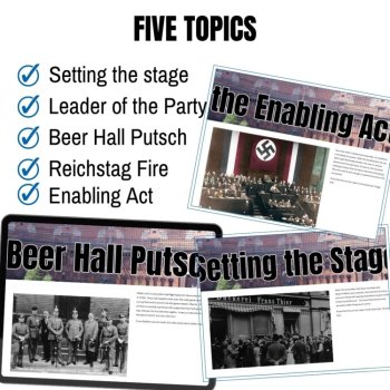 Rise of Hitler Fascism High School causes of world war 2 activity social studies, image 3