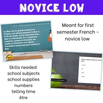 French Telling Time Game | School Schedule & Être Escape Room, image 4