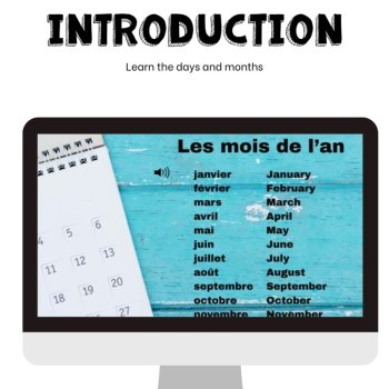 French Calendar Boom Cards | Days of the Week, Months and Dates, image 2