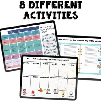 French Calendar Boom Cards | Days of the Week, Months and Dates, image 3
