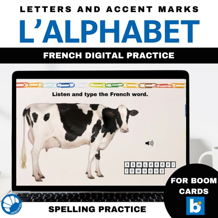 French Alphabet Boom Cards | French Accents & Spelling Practice