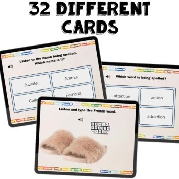 French Alphabet Boom Cards | French Accents & Spelling Practice, image 3