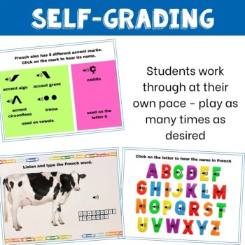 French Alphabet Boom Cards | French Accents & Spelling Practice, image 4