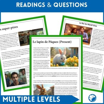 French holiday short stories reading comprehension and answers Noel Valentine, image 2