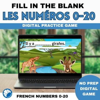 French numbers les numéros 1-20 Practicing numbers in French bundle, image 4