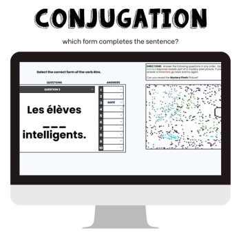 être - to be French grammar irregular verb conjugation practice activity, image 2