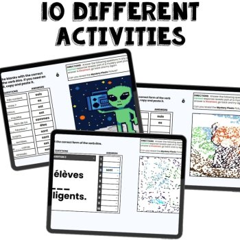 être - to be French grammar irregular verb conjugation practice activity, image 3