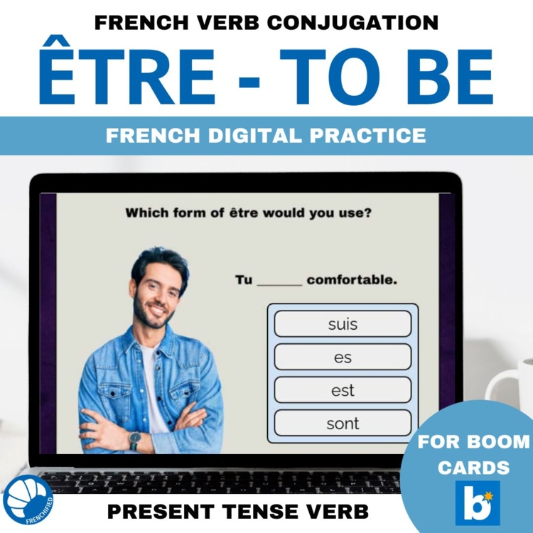 Être Practice French Grammar Game Verb Conjugation Review French Boom cards