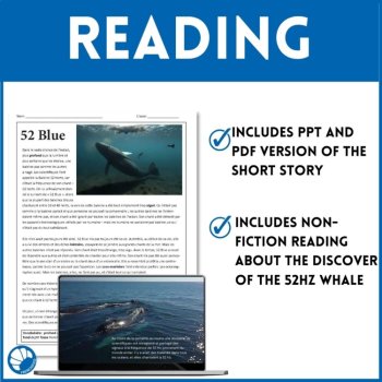 Loneliest Whale Reading Comprehension | Intermediate French Short Story, image 2