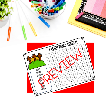 Religious easter activity word search worksheet | Holy week coloring page |, image 2