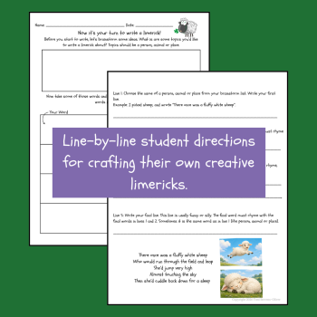 Limerick Writing Lesson | Poetry | March & St. Patrick's Day | Grades 3, 4, 5, image 4