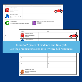 RACES Writing Strategy | Constructed Response Graphic Organizers & Classroom Posters | Grades 3–6, image 4
