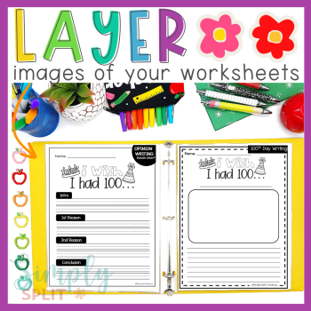 Back to School Rainbow Mockups #1 | TPT Sellers Commerical Photography Images, image 3