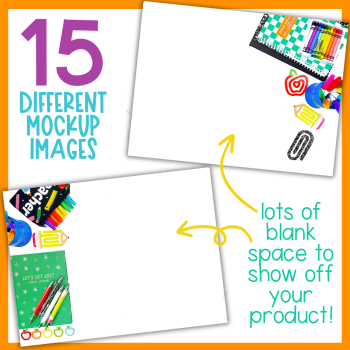 Back to School Rainbow Mockups #1 | TPT Sellers Commerical Photography Images, image 4