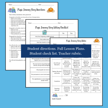 Descriptive Writing & Narrative Writing Unit | Creative Writing Activities | Grades 3–6 | Magic Journey Stories, image 4
